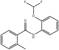 N-[2-(difluoromethoxy)phenyl]-2-methylbenzamide 구조식 이미지