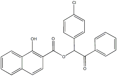 1-(4-chlorophenyl)-2-oxo-2-phenylethyl 1-hydroxy-2-naphthoate Structure