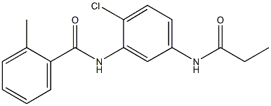 N-[2-chloro-5-(propionylamino)phenyl]-2-methylbenzamide Structure