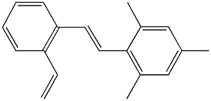 1,3,5-trimethyl-2-[2-(2-vinylphenyl)vinyl]benzene 구조식 이미지