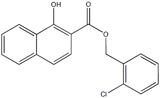 2-chlorobenzyl 1-hydroxy-2-naphthoate Structure