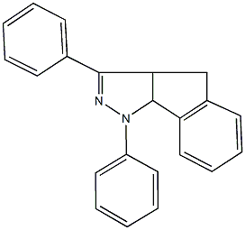 1,3-diphenyl-1,3a,4,8b-tetrahydroindeno[1,2-c]pyrazole 구조식 이미지