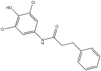N-(3,5-dichloro-4-hydroxyphenyl)-3-phenylpropanamide 구조식 이미지