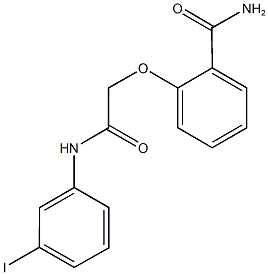 2-[2-(3-iodoanilino)-2-oxoethoxy]benzamide Structure