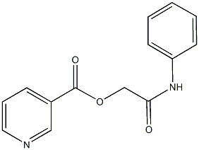 2-anilino-2-oxoethylnicotinate 구조식 이미지