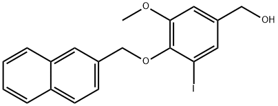 [3-iodo-5-methoxy-4-(2-naphthylmethoxy)phenyl]methanol Structure