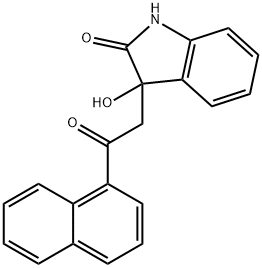 3-hydroxy-3-[2-(1-naphthyl)-2-oxoethyl]-1,3-dihydro-2H-indol-2-one Structure