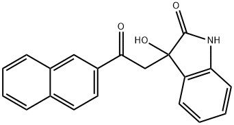 3-hydroxy-3-[2-(2-naphthyl)-2-oxoethyl]-1,3-dihydro-2H-indol-2-one Structure