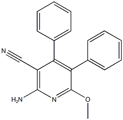 2-amino-6-methoxy-4,5-diphenylnicotinonitrile Structure