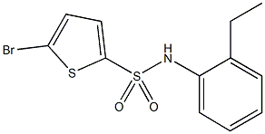 5-bromo-N-(2-ethylphenyl)-2-thiophenesulfonamide 구조식 이미지