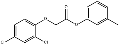 3-methylphenyl (2,4-dichlorophenoxy)acetate Structure