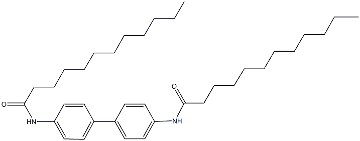 N-[4'-(dodecanoylamino)[1,1'-biphenyl]-4-yl]dodecanamide 구조식 이미지