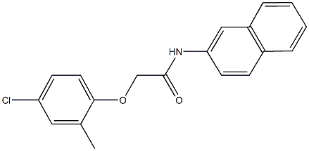 2-(4-chloro-2-methylphenoxy)-N-(2-naphthyl)acetamide Structure