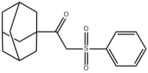 1-(1-adamantyl)-2-(phenylsulfonyl)ethanone 구조식 이미지