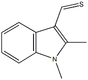 1,2-dimethyl-1H-indole-3-carbothialdehyde 구조식 이미지