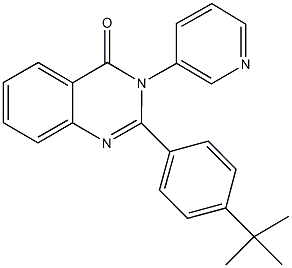 2-(4-tert-butylphenyl)-3-(3-pyridinyl)-4(3H)-quinazolinone Structure