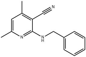 2-(benzylamino)-4,6-dimethylnicotinonitrile Structure