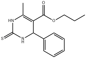 propyl 6-methyl-4-phenyl-2-thioxo-1,2,3,4-tetrahydro-5-pyrimidinecarboxylate Structure