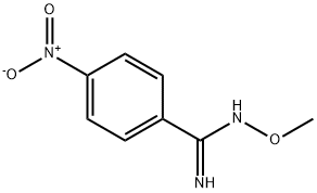 4-nitro-N'-methoxybenzenecarboximidamide Structure