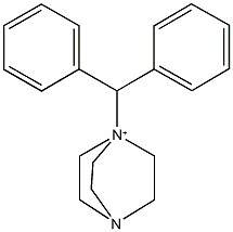 1-benzhydryl-4-aza-1-azoniabicyclo[2.2.2]octane Structure