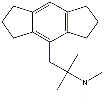 1-(1,2,3,5,6,7-hexahydro-s-indacen-4-yl)-N,N,2-trimethyl-2-propanamine 구조식 이미지