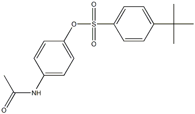 4-(acetylamino)phenyl 4-tert-butylbenzenesulfonate Structure