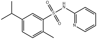 5-isopropyl-2-methyl-N-(2-pyridinyl)benzenesulfonamide Structure