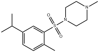 1-[(5-isopropyl-2-methylphenyl)sulfonyl]-4-methylpiperazine Structure