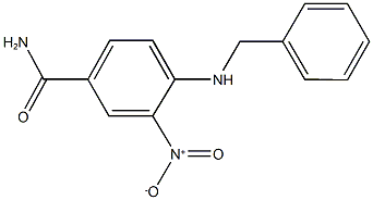 4-(benzylamino)-3-nitrobenzamide 구조식 이미지