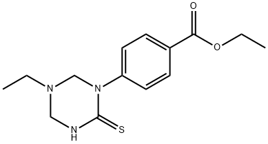 ethyl 4-(5-ethyl-2-thioxo-1,3,5-triazinan-1-yl)benzoate 구조식 이미지