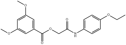 2-(4-ethoxyanilino)-2-oxoethyl 3,5-dimethoxybenzoate 구조식 이미지