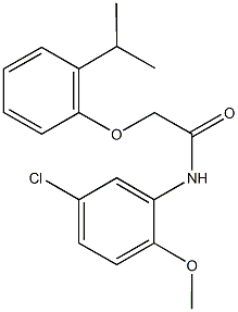 N-(5-chloro-2-methoxyphenyl)-2-(2-isopropylphenoxy)acetamide Structure