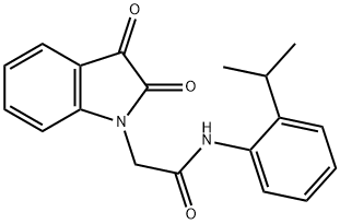 2-(2,3-dioxo-2,3-dihydro-1H-indol-1-yl)-N-(2-isopropylphenyl)acetamide 구조식 이미지