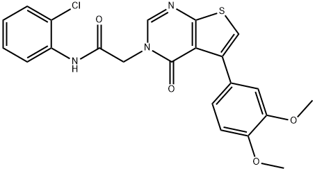 N-(2-chlorophenyl)-2-(5-(3,4-dimethoxyphenyl)-4-oxothieno[2,3-d]pyrimidin-3(4H)-yl)acetamide Structure