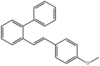 2-[2-(4-methoxyphenyl)vinyl]-1,1'-biphenyl 구조식 이미지