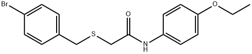 2-[(4-bromobenzyl)sulfanyl]-N-(4-ethoxyphenyl)acetamide Structure