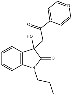 3-hydroxy-3-[2-oxo-2-(4-pyridinyl)ethyl]-1-propyl-1,3-dihydro-2H-indol-2-one 구조식 이미지