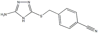 4-{[(5-amino-4H-1,2,4-triazol-3-yl)sulfanyl]methyl}benzonitrile Structure