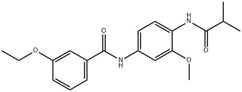 3-ethoxy-N-[4-(isobutyrylamino)-3-methoxyphenyl]benzamide Structure