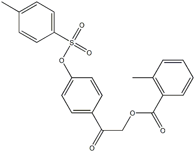 2-(4-{[(4-methylphenyl)sulfonyl]oxy}phenyl)-2-oxoethyl 2-methylbenzoate Structure