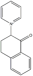 1-(1-oxo-1,2,3,4-tetrahydro-2-naphthalenyl)pyridinium 구조식 이미지