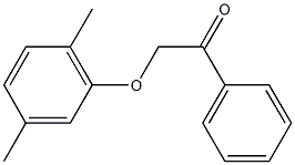 2-(2,5-dimethylphenoxy)-1-phenylethanone 구조식 이미지