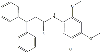 N-(5-chloro-2,4-dimethoxyphenyl)-3,3-diphenylpropanamide Structure