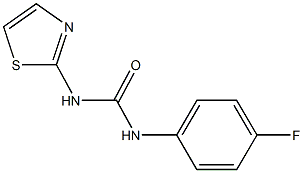 N-(4-fluorophenyl)-N'-(1,3-thiazol-2-yl)urea Structure