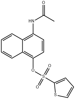 4-(acetylamino)-1-naphthyl 2-thiophenesulfonate 구조식 이미지