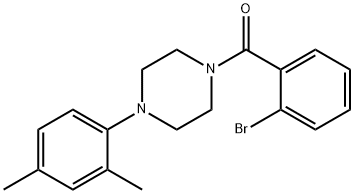 1-(2-bromobenzoyl)-4-(2,4-dimethylphenyl)piperazine Structure