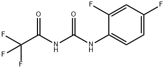 N-(2,4-difluorophenyl)-N'-(trifluoroacetyl)urea Structure