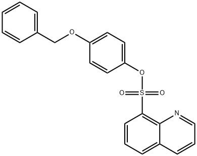 4-(benzyloxy)phenyl 8-quinolinesulfonate 구조식 이미지