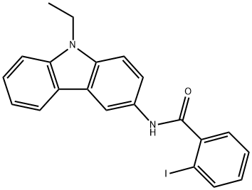 N-(9-ethyl-9H-carbazol-3-yl)-2-iodobenzamide Structure