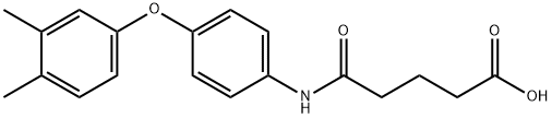 5-[4-(3,4-dimethylphenoxy)anilino]-5-oxopentanoic acid 구조식 이미지